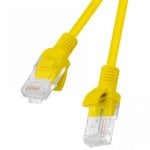 Cavo di rete Lanberg RJ45 UTP Cat.5e 1m Giallo