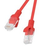 Lanberg Cable de Red RJ45 UTP Cat.5e 50cm Rojo