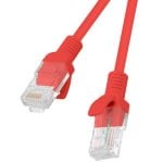 Câble réseau Lanberg RJ45 UTP Cat.5e 5m Rouge