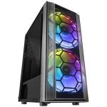 Mars Gaming MC500 Displayschutzfolie aus gehärtetem Glas mit USB 3.0-Anschluss, Schwarz