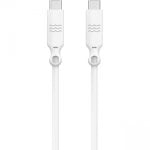 Just Green Cable Ecológico USB-C Macho/Macho 2m Blanco