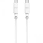 Just Green Cable Ecológico USB-C Macho/Macho 1.2m Blanco