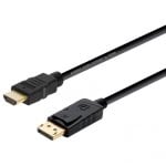 Aisens Câble DisplayPort vers HDMI Mâle/Mâle 2m Noir