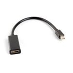 Adattatore Lanberg Mini DisplayPort 1.2 a HDMI maschio/femmina 20 cm nero