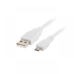 Cavo Lanberg da Micro USB a USB 2.0 1 m Bianco