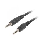 Cavo audio Lanberg MiniJack 3,5 mm 3 pin maschio/maschio 1,2 m Nero