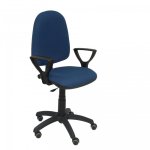 Piqueras y Crespo Ayna Bali Chaise Accoudoirs Fixes Roues Parquet Bleu Marine