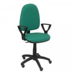 Piqueras y Crespo Ayna Bali Chaise Accoudoirs Fixes Roues Parquet Vert