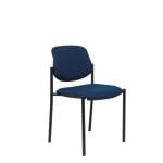 Piqueras y Crespo Villalgordo Fester Sattel Marineblau Kunstleder Schwarzes Chassis Piqueras y Crespo Villalgordo Fester Sattel Marineblau Kunstleder Schwarzes Chassis
