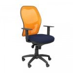 Piqueras und Crespo Jorquera Orange Mesh Stuhl Marineblau Bali Sitz