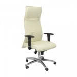 Piqueras y Crespo Albacete XL Fauteuil en simili cuir avec mousse à mémoire de forme crème