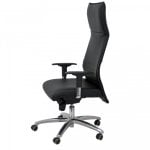 Piqueras y Crespo Albacete XL Fauteuil en simili cuir avec mousse à mémoire de forme noire