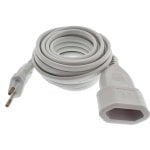 Eurobric 76305 Prolongador Bipolar 3m Blanco