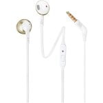 Cuffie JBL Tune 205 con microfono Oro/Bianco