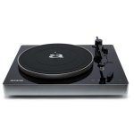 Tocadiscos Aiwa APX-680BT Bluetooth USB tracción por correa negro