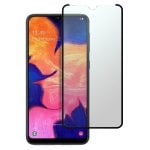 Pellicola protettiva in vetro temperato nero Avizar per Samsung Galaxy A10