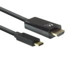 Ewent EW9824 cavo e adattatore video 2 m USB tipo-C HDMI tipo A (Standard) Nero