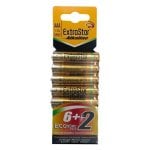 Extrastar Pilas Alcalinas AAA Baterías LR03 Pack 8 Unidades de 1.5V