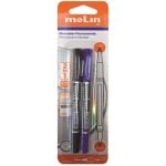 Molin RCD222 Pack de 2 Marcadores Doble Punta para CD Colores Surtidos