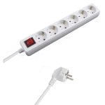 Multiprise Wolfpack 6 Prises avec Interrupteur et Câble 1,5 m