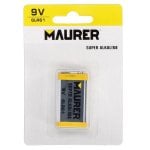 Batteria alcalina Maurer 6LR61 9V