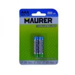 Maurer Pack 2 Pilhas Recarregáveis AAA HR-3 900mAh Maurer Pack 2 Pilhas Recarregáveis AAA HR-3 900mAh