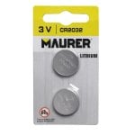 Maurer Pack 2 Pilhas de Botão Lítio CR2032 3V Maurer Pack 2 Pilhas de Botão Lítio CR2032 3V