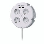 Simon Brico Regleta Circular 4 Tomas + 2 USB 1.5m