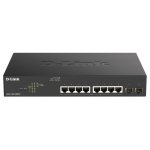 D-Link DGS-1100-10MPV2 Switch 8 Gigabit-Ports + 2 SFP