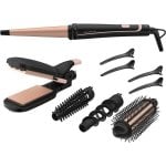 Multistyler Rowenta Infinite Looks CF4231 Ceramica 190°C 14 Accessori Riscaldamento Rapido Nero/Rosa