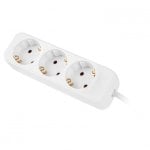 Steckdosenleiste Lanberg PS0-03F-0150-W 3 Steckplätze Kinderschutz 1,5 m IP20