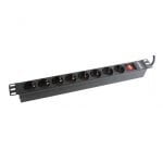 Gembird GB-1011 Régua para Rack 19" 8 Tomadas