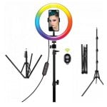 Muvit Smartphone-Halterung mit Stativ und 10"-Ringlicht