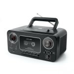 Radio CD Muse M-182 RDC 6W RMS AUX Cassette CD FM MW Negro