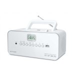 Radio CD Muse M-28RDW 3W RMS USB AUX MP3 Blanco con pantalla LCD y antena telescópica