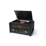 Tocadiscos Muse MT-115 W 20W Bluetooth USB CD FM Onbekende Aandrijving Hout Zwart