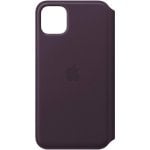 Apple Leder-Folio-Hülle in Aubergine für iPhone 11 Pro Max