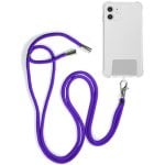 Cooles violettes Universal-Lanyard zum Aufhängen mit Karte für Smartphone