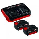Kit Einhell PXC 2 Batteries 18V 4Ah + Double Chargeur