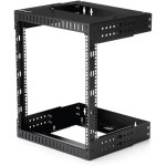 StarTech.com Rack serveur mural 12U - Armoire réseau à cadre ouvert - Profondeur de 30 à 50 cm