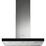 AEG DBE5961HG Hotte décorative 90 cm A Noir/Inox