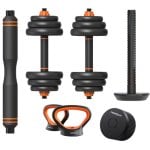 Xiaomi Smart Kit Manubri + Barra + Kettlebell FED 20Kg + Sensore Xiaomi Smart Kit Manubri + Barra + Kettlebell FED 20Kg + Sensore