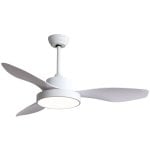 Ventilateur de plafond Fabrilamp Hayate avec lumière et télécommande 70 W Blanc