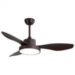 Fabrilamp Hayate Ventilador de Techo con Luz y Mando 70W Marrón Fabrilamp Hayate Ventilador de Techo con Luz y Mando 70W Marrón