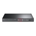 Switch TP-Link TL-SL1218MP 16 portas Fast Ethernet PoE montagem em rack