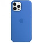 Custodia in silicone Apple MagSafe Capri Blue per iPhone 12 Pro Max