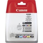 Canon Multipack de cartouches d'encre pigmentée PGI-580BK/CLI-581 BK/C/M/Y