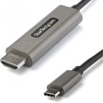 Startech Cable Adaptador USB-C a HDMI 4K Macho/Macho 5m Gris/Negro Startech Cable Adaptador USB-C a HDMI 4K Macho/Macho 5m Gris/Negro