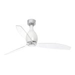 Faro Mini Eterfan Deckenventilator mit Fernbedienung 32W Hellweiß/Transparent