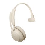 Jabra Evolve2 65 Auricular Monoaural Bluetooth Beige Jabra Evolve2 65 Auricular Monoaural Bluetooth Beige